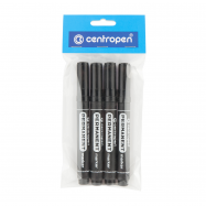 CENTROPEN МАРК PERMANEN 8576 4ШТ : ЧОРНИЙ - Фото