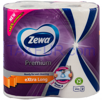 Полотенца Zewa Premium бумажные 2 слоя 2 рулона - Фото