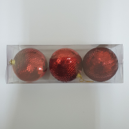 НАБІР КУЛЬ 8 СМ 3 ШТ : ЧЕРВОНИЙ - Фото