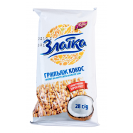 Грильяж Жайвір Златка рисовый с кокосом в глазури 28г - Фото