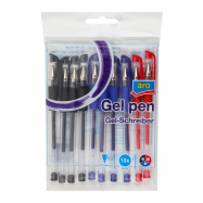 ARO РУЧКИ ГЕЛЕВ. 10 ШТ. : КОЛЬОРОВІ - Фото