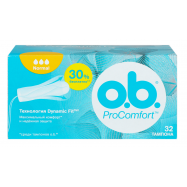 O.B ТАМПОНИ PROCOMFORT NORMAL 32ШТ - Фото