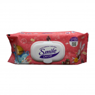 Салфетки влажные Smile Décor с антибактериал эффектом 60шт - Фото