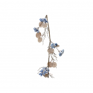 Гілка з ягодами блакитна 130см - Фото