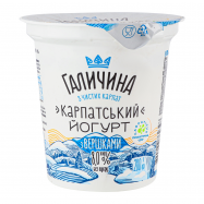 Йогурт Галичина Карпатский десертный со сливками 8% 280г - Фото