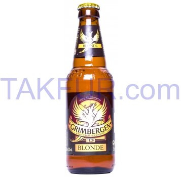 Пиво Grimbergen Blonde светлое пастеризованное 6.7% 0.33л - Фото