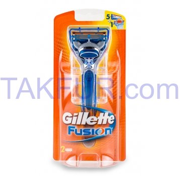 Бритва Gillette Fusion со сменной кассетой 1шт + см кас 1шт - Фото