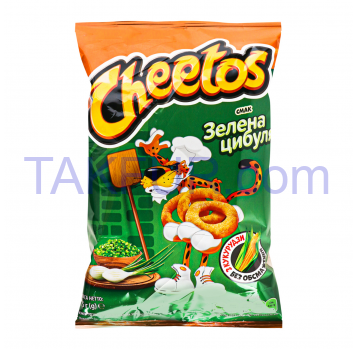 Палочки кукурузные Cheetos со вкусом зеленого лука 55г - Фото