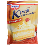 Крем Dr. Oetker со вкусом ванили для торта 50г - Фото