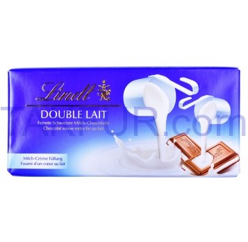 Шоколад Lindt Double Lait молочный с начинкой 100г - Фото
