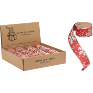 NY ДЕКОР.СТРІЧКА ЧЕРВ.3.8X270СM - Фото