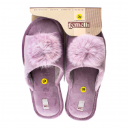 Тапочки комнатные Gemelli Пух 5 женские 36-40 в ассортименте - Фото