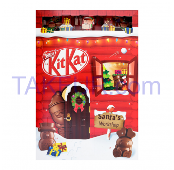 Шоколад Kit Kat Рождественский календарь молочный 208г - Фото