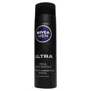 Пена для бритья Nivea Men Ultra с активным углем 200мл - Фото