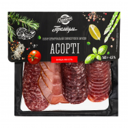 Набор нарезки Ювілейний Преміум Ассорти сырокопченый 160г - Фото