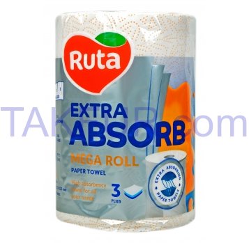 Полотенце Ruta Extra Absorb бумажное трехслойное 1шт - Фото