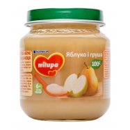 Пюре Яблоко и груша с 6 мес Milupa 125г - Фото