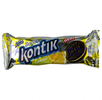 Печенье-сэндвич Super Kontik со вкусом лимона 76г - Фото