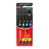 Щетка зубная Colgate Super Flexi black 4шт/уп - Фото