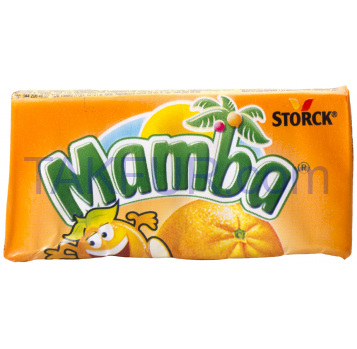 Конфеты Mamba жевательные со вкусом апельсина 26,5г - Фото