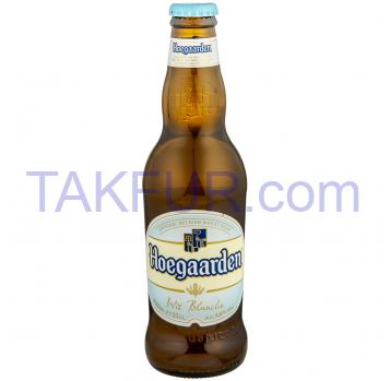Пиво Hoegaarden White светлое нефильтрованное стек бут 0.33л - Фото