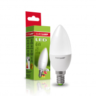 Лампа світлодіодна Eurolamp з цоколем Е14 пот 6W 4000К 1шт - Фото
