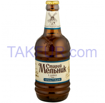 Пиво спец Старий Мельник Из бочки свет н/ф пастер 5% 0.45л - Фото
