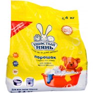 Порошок стиральний Ушастый нянь д/стирки детск белья 2,4кг - Фото