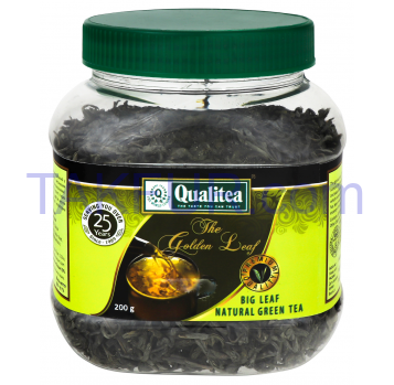 Чай Qualitea The Golden Leaf зеленый крупнолистовой 200г - Фото
