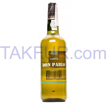 Вино Don Pablo портвейн крепленое крепкое белое 19% 750мл - Фото