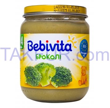 Пюре овощ Bebivita брокколи 125г - Фото