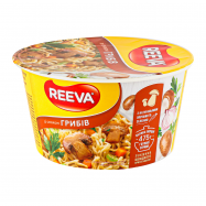 Лапша Reeva быстрого приготовления со вкусом грибов 75г - Фото