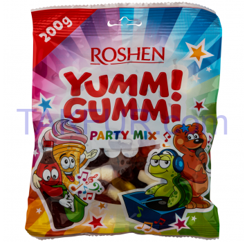Конфеты желейные Roshen Yummi Gummi Party Mix 200г - Фото