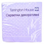 Салфетки Tarrington House Горошки лавандовые декор 3 сл 18шт - Фото