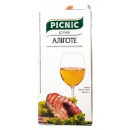 Вино Picnic Алиготе к рыбе белое сухое 9.5-13% 1л - Фото