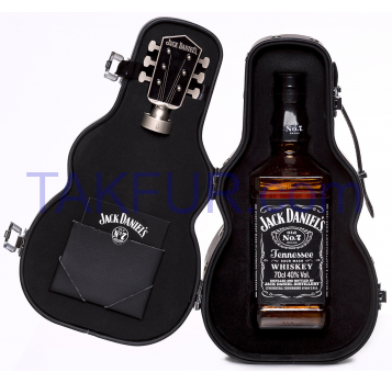 Виски Jack Daniel`s 40% в футляре гитары 0,7л - Фото