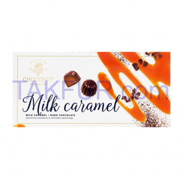 Конфеты шоколадные Choconut Milk caramel 90г - Фото