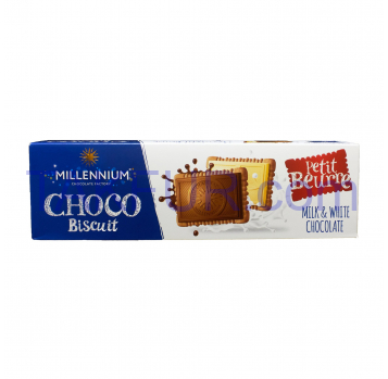 Шоколад Millennium Choco Biscuit ассорти с печеньем 132г - Фото