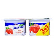 Йогурт Живинка Клубничный 1,5% 115г*4шт 460г - Фото