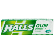 Жевательная резинка Halls без сахара вкус мяты и ментолa 14г - Фото