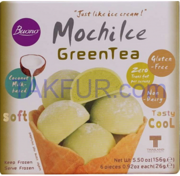 Десерт Mochi зеленый чай замороженный 156г - Фото
