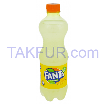 Напиток Fanta б/а с/газ с лимонным соком 0.5л - Фото