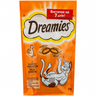 Корм Dreamies с курицей для взрослых кошек и котят 60г - Фото