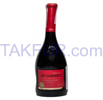 Вино J.P. Chenet Rouge Medium Sweet красное п/сл 12% 0,75л - Фото