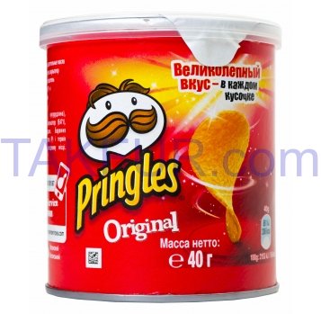 Чипсы Pringles картофельные оригинальные 40г - Фото