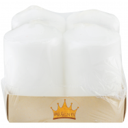 СВІЧКА 3,6Х6 СМ 4 ШТ : БІЛИЙ - Фото