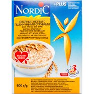 Хлопья Nordic овсяные с пшеничными отрубями 600г - Фото