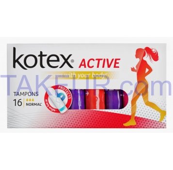 Тампоны Kotex Active Normal 16шт - Фото