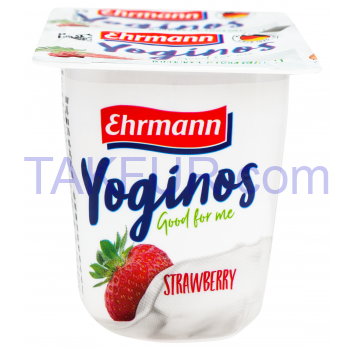 Йогурт Ehrmann Yoginos персик-маракуйя 0,1% 100г*4шт 400г - Фото