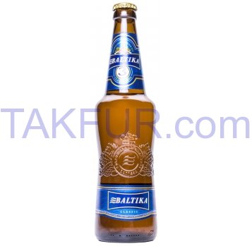 Пиво Baltika Классическое №3 светлое 4,8% 0,5л - Фото